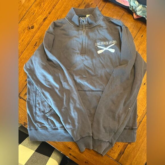 Men's Gray Long Beach Island Sweatshirt - Picture 1 of 2
